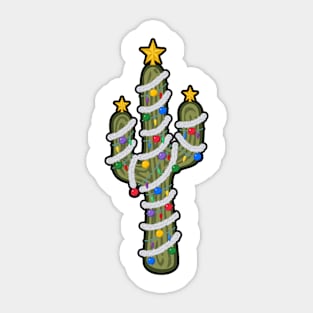 Christmas Cactus Sticker